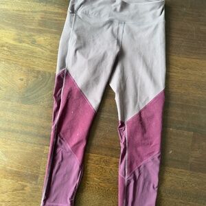 Fabletics | Size Small | Purple and Grey Capri Leggings